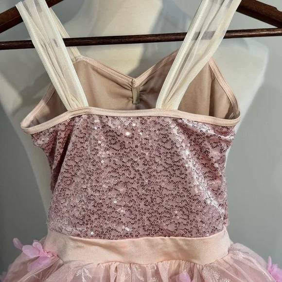 Weissman Pink and Cream Formal Kids Dress - Picture 5 of 12